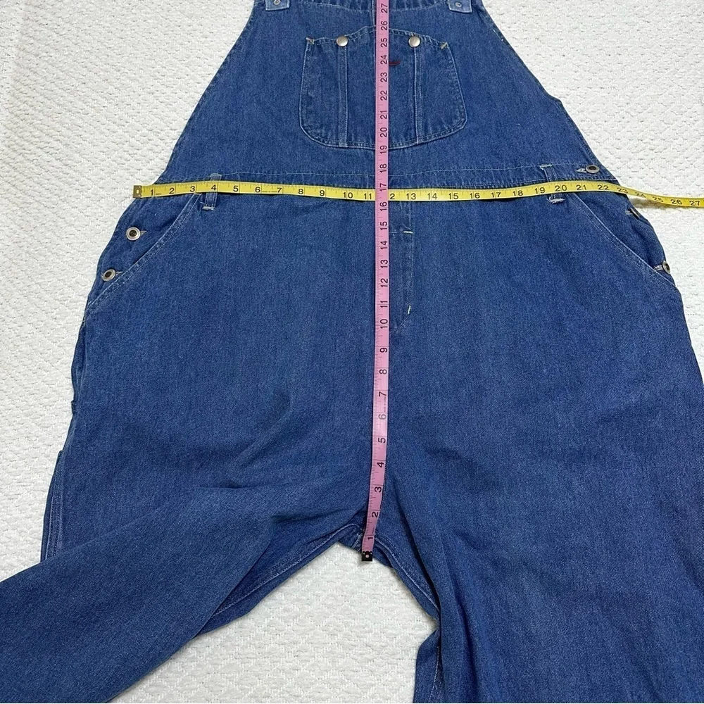 Vintage Discontinued Ragtop Blue Denim Overalls Size 24